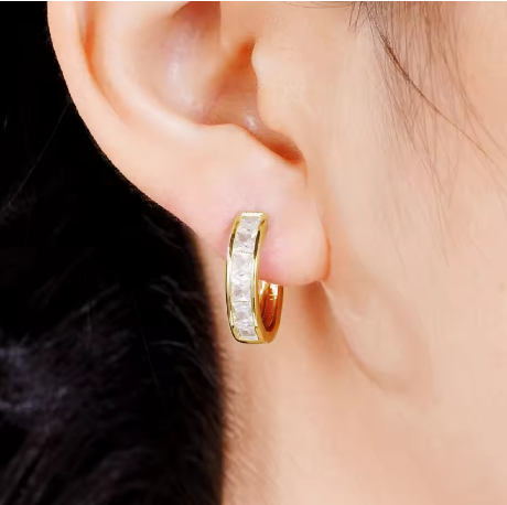 Huitan Classic Design Women Hoop Earrings