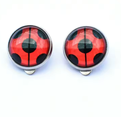 Ladybug Insect Anime Peripherals Earring Children's Gifts Cartoon Hot Fashion Accessories Earrings Birthday Gifts