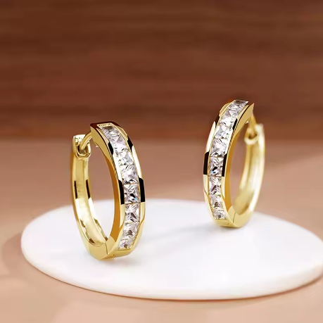Huitan Classic Design Women Hoop Earrings