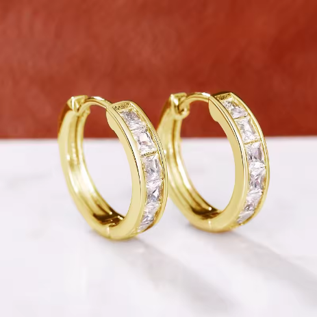 Huitan Classic Design Women Hoop Earrings